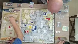 Pericles board game. Game play in greek