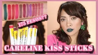 CARELINE KISS STICKS COMPLETE SWATCHES, REVIEW, WEAR TEST | Gen-zel Habab