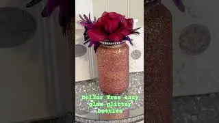 Dollar Tree 💚 craft with me easy! Glam bottles ✨