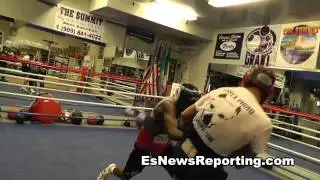 Gennady Golovkin Sparring Tony Harrison - esnews boxing