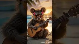 #cute #guitar #music #animal #nuter