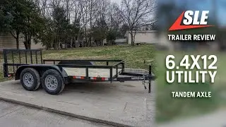 Обзор двухосного прицепа-грузовика 6,4 x 12 футов | #уходзагазоном #оборудованиедляспалки #прицепы