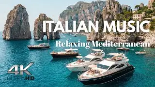 🌊 Italian Coastal Serenity 🇮🇹 Relaxing Amalfi Coast & Lake Como Ambience in 4K🎶 Mediterranean Music🎶