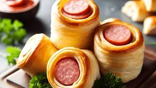 EASY Homemade Mini Sausage Rolls Recipe (HOW to Make Sausage Rolls with Puff Pastry)