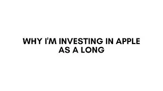 Apple AAPL stock going up | Why this is a long for me