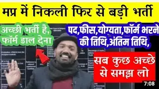 NEW Govt Job In MP | Latest Govt Jobs 2021 | MP Vyapam Vacancy 2021 | MPPEB Vacancy 2021|#mppeb