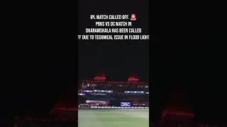 IPL Match Called off In Dharamshala 💔🙆🏻&zwj;♂️ #shortsfeed #ipl2025 #iplnews #missionsindoor #pbks #dc