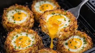 I Turned Potatoes Into Egg Nests in the Air Fryer… 😳🔥