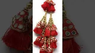 Red colour lehenga latkan design / latest design #khushi62