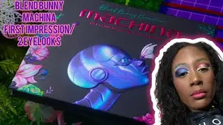 Blend Bunny Machina Palette First Impression/2 Eyelooks #makeuptutorial