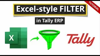 How to Use Excel like FILTER in Tally!