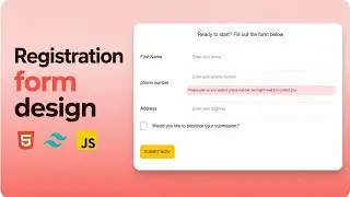 🎨 Style Form Elements with Tailwind CSS | Input, Checkbox & Button🚀