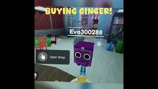 BUYING GINGER!! // #dandysworld #dandysworld #ginger #roblox #dandy #moonflower #shellvision #skibdi