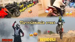 Throttle mania event 😨super Bikes and students riders 🤬🥵#event #rider #superbike #trending