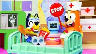 Bluey Learns Why No Snacks Before Surgery 🚫🍪 | Safety Rules for Kids | Pretend Play with Bluey Toys