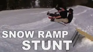 Fun With Big Snow Ramp (Winter Action) - Dummesaulol English