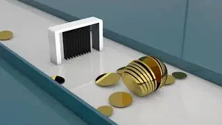 Slice Gold Ball Animation