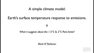 A Simple Climate Model (presentation by M. Titchener)