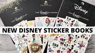 NEW HAPPY PLANNER DISNEY STICKER BOOKS | MICKEY & PRINCESS | Sticker Book Flip Throughs