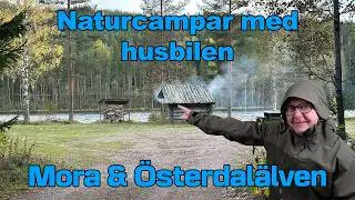 Naturcamping i Dalarna - Besöker ställplats Vildmarksfisket i Mora och lägerplats vid Österdalälven