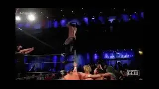 Dylan McKay hits a 720 moonsault to the outside 