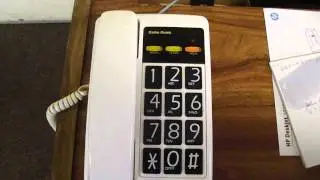 Vintage RadioShack White Telephone Large Buttons 43-802A