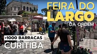 Feira do Largo da Ordem de Curitiba, mais de 1000 barracas todos os domingos - Walking Tour
