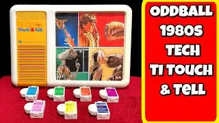 Oddball 1980s Tech: TI Touch & Tell Plus Rare E.T. cart!