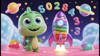 Dino Dexter and the Jelly Rocket | Fun Dinosaur Space Rhyme for Kids | Nursery Rhymes for Children