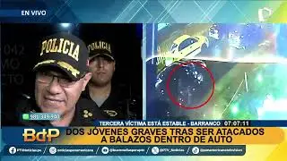 Dos jóvenes graves tras ser atacados a balazos dentro de auto en Barranco