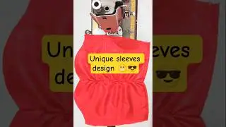 Trendy simple unique sleeves design 😎easy process 🥰✨#shortsfeed #sleevesdesign