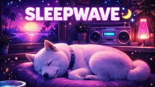 Sleepwave 🌙 Cozy Night Ambience with a Sleeping Dog | Deep Relaxation & Calm