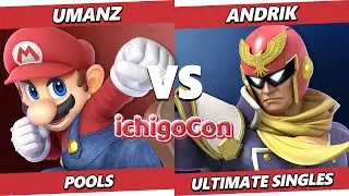 IchigoCon 2025 - umanz (Mario) Vs. Andrik (Captain Falcon) Smash Ultimate - SSBU