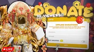 🔴 PLS DONATE  LIVE! | RAISING ROBUX  - NUKE OR 50K SUBS = FACE REVEAL! TTS ON ! (ROBLOX)