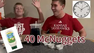 40 McNugget speed challenge (pt 2) *5 minute challenge* ⚠️(must watch) ⚠️ 
