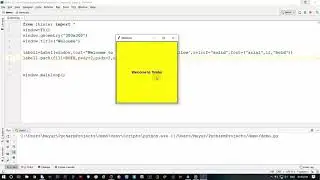 Creating and Running Your First Tkinter Python Project in Pycharm