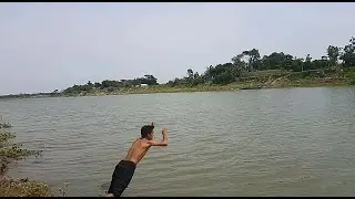 #Brahmaputra_River The Raw Footage of Brahmaputra River. Swimming in the river Brahmaputra.