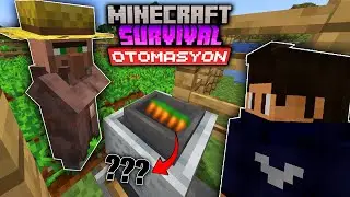 OTOMATİK SEBZE TARLASI | Minecraft Survival Otomasyon #03
