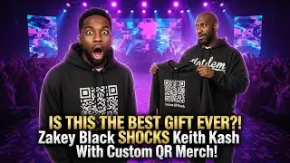 Zakey Black Gifts Keith Kash Custom Hoodie with QR Code! 
