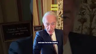 Senator Markey A Day In The Life Series Heading to Meeting with Democrats