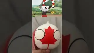 Canada Watch CupHead #plush#countryballs#memes#shorts