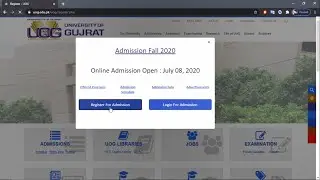 HOW TO APPLY IN UOG | FALL 2020 ADMISSIONS | UNIVERSITY OF GUJRAT | COMPLETE GUIDE