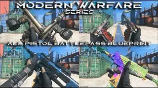 ALL Modern Warfare 2-3 : All Pistol Battlepass Season 1-6 Blueprint Showcase 4K