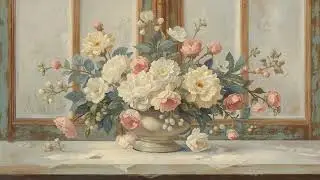 Floral Oil Painting | Free TV Wallpaper | No Sound
