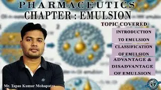 Pharmaceutical Emulsion | |Classification of emulsion | Advantages & Disadvantages | Unit-3 ,L-1