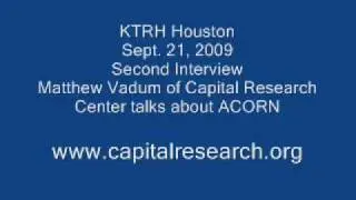 Obama Distancing Himself from Criminal ACORN Says Matthew Vadum