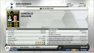 Fifa 13 Ultimate Team SIF 87 Higuain Review + Gameplay