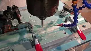 Drilling holes for the Side Track backstops