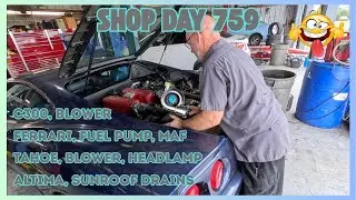 FERRARI FUEL PUMP, MAF, TAHOE BLOWER & LAMP, C300 BLOWER, ALTIMA SUNROOF DRAINS, AUTO SHOP DAY 759