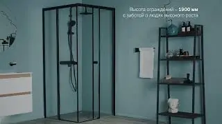 Душевой уголок Am.Pm X-Joy Square Slide 90 х 90 см